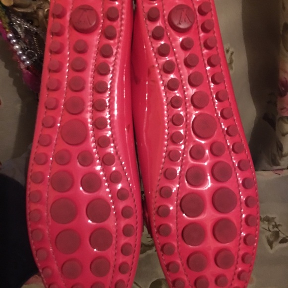 🎀 LOUIS VUITTON monogram LV Loafers Flats Pink Comfy! Walking, Car Shoes Flats - Picture 2 of 8